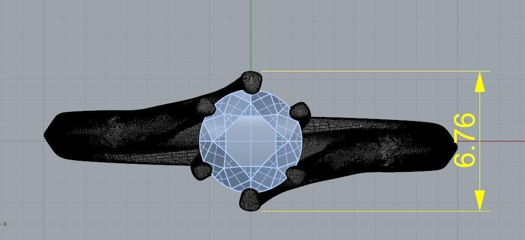 Soliter ring Model 1344 3D print model_5
