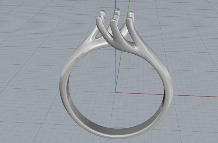 Soliter ring Model 1344 3D print model_6