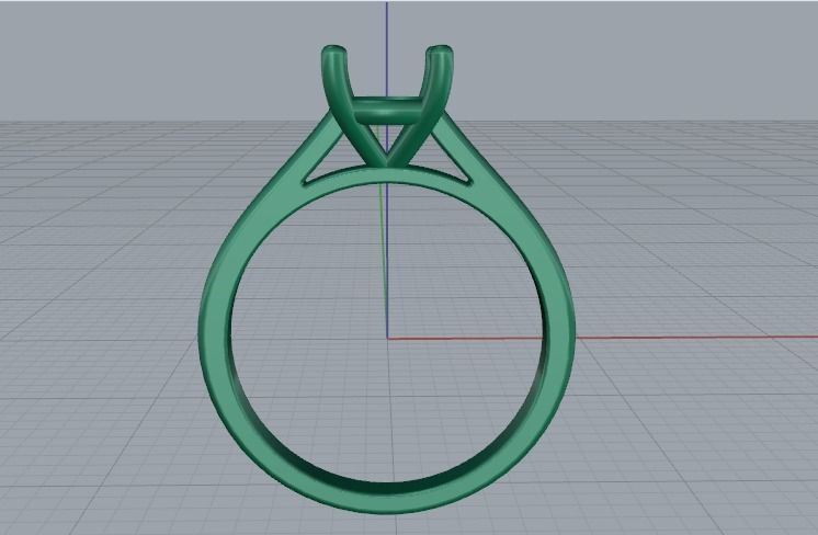 Soliter ring Model 1357 3D print model_7