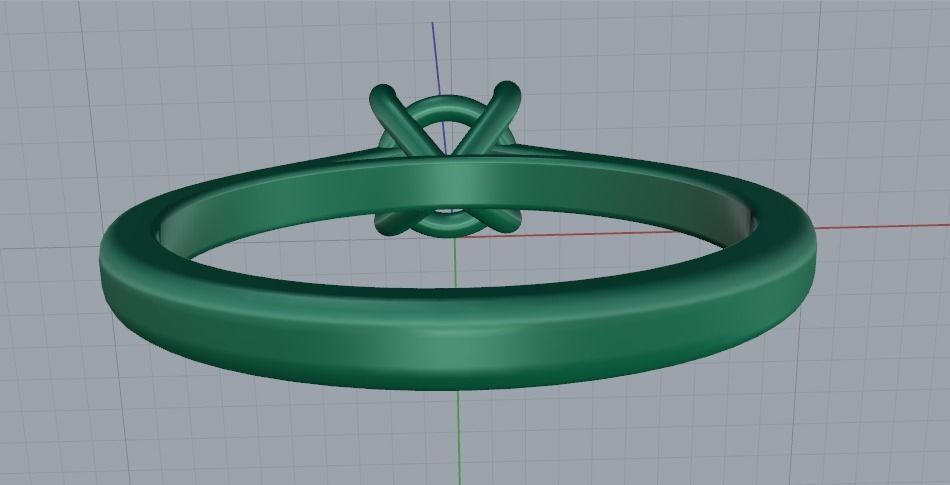 Soliter ring Model 1357 3D print model_8