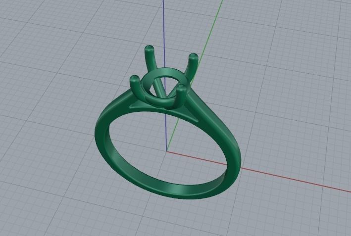 Soliter ring Model 1357 3D print model_6