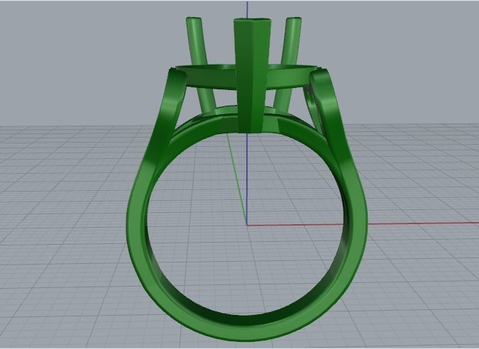 Heart ring Model 1367 3D print model_7