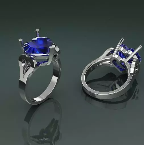 Heart ring Model 1367 3D print model_0