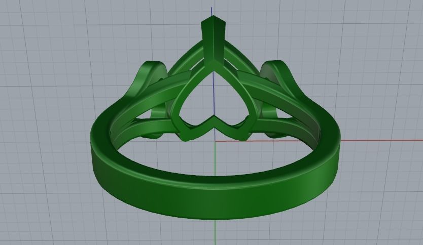 Heart ring Model 1367 3D print model_9