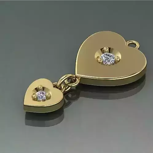 Heart pendant Model 1365