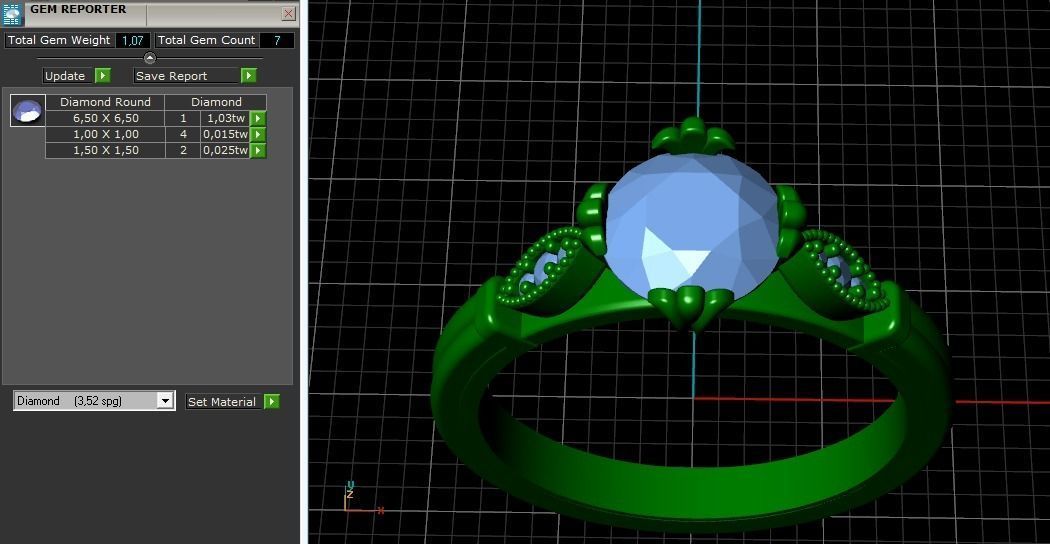 Ring Model 1363 3D print model_3
