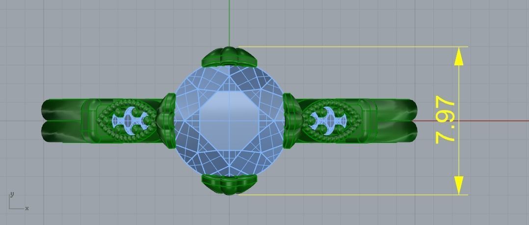Ring Model 1363 3D print model_5