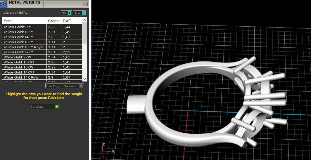 1361 Ring Model 1361 3D print model_8