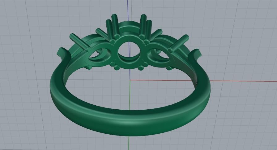 1361 Ring Model 1361 3D print model_7