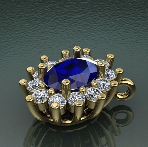 Pendant Model 1375 3D print model_1