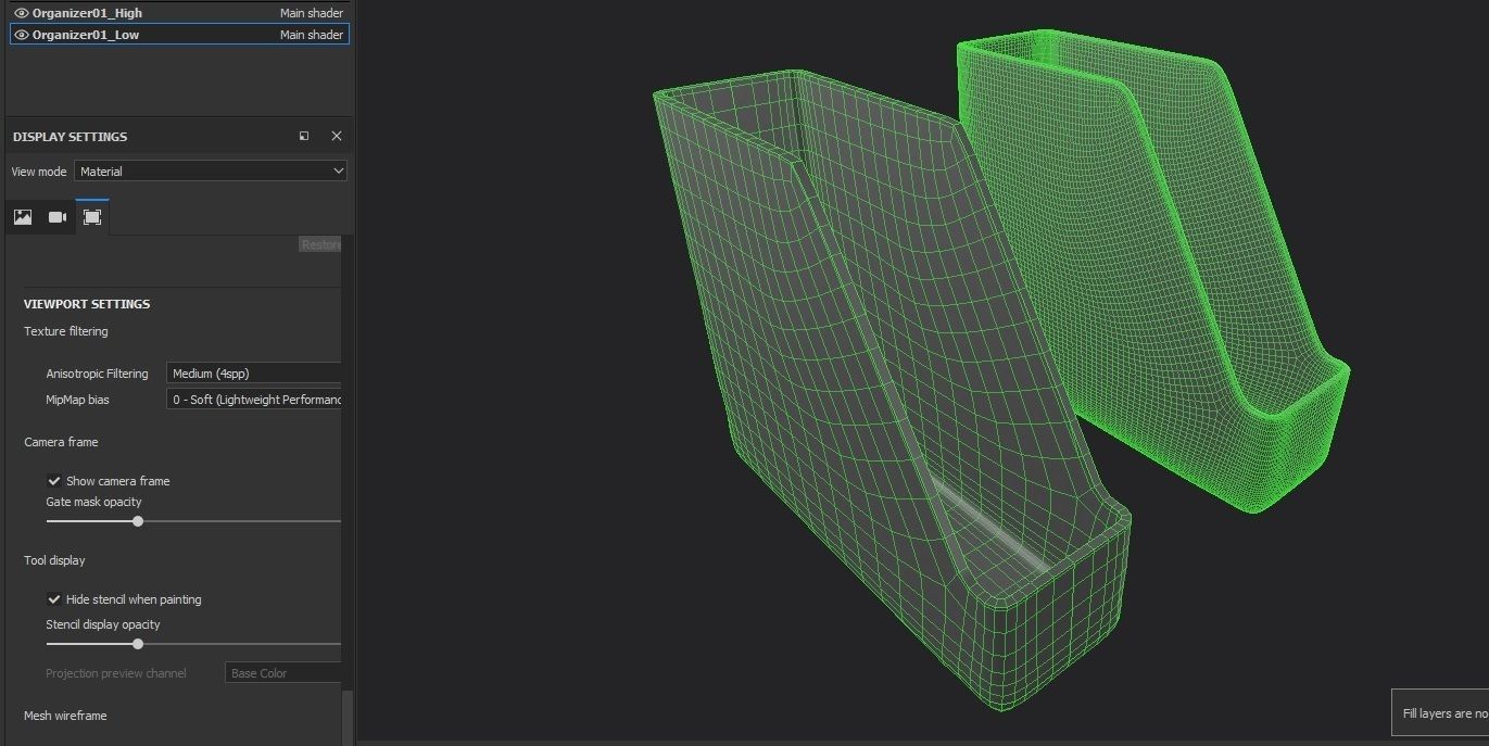 Folder Organizer M1 - With STL Low-poly 3D model_2