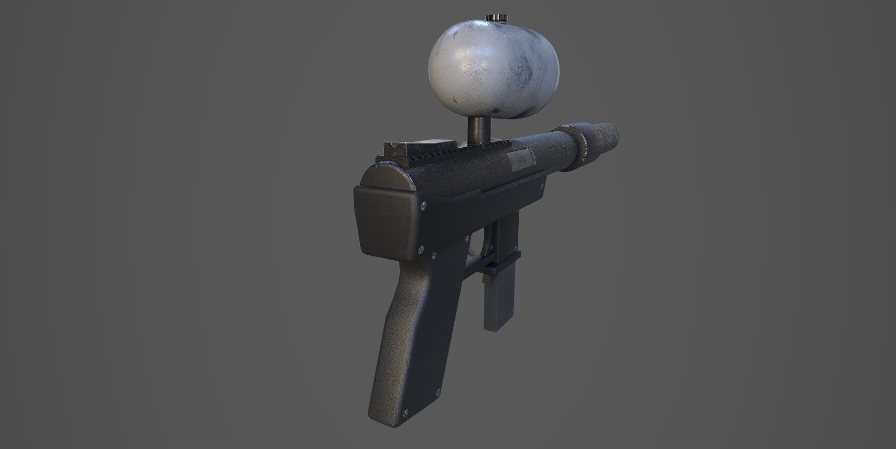 PaintBall Gun Low-poly 3D model_8