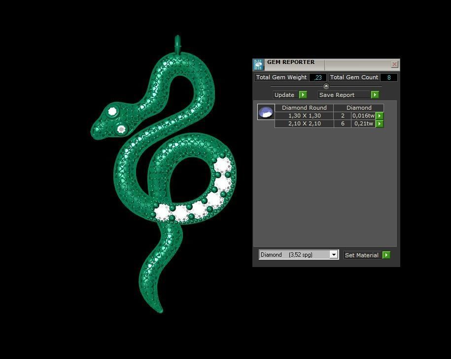 Pendant P195 3D Print Model 3D print model_1