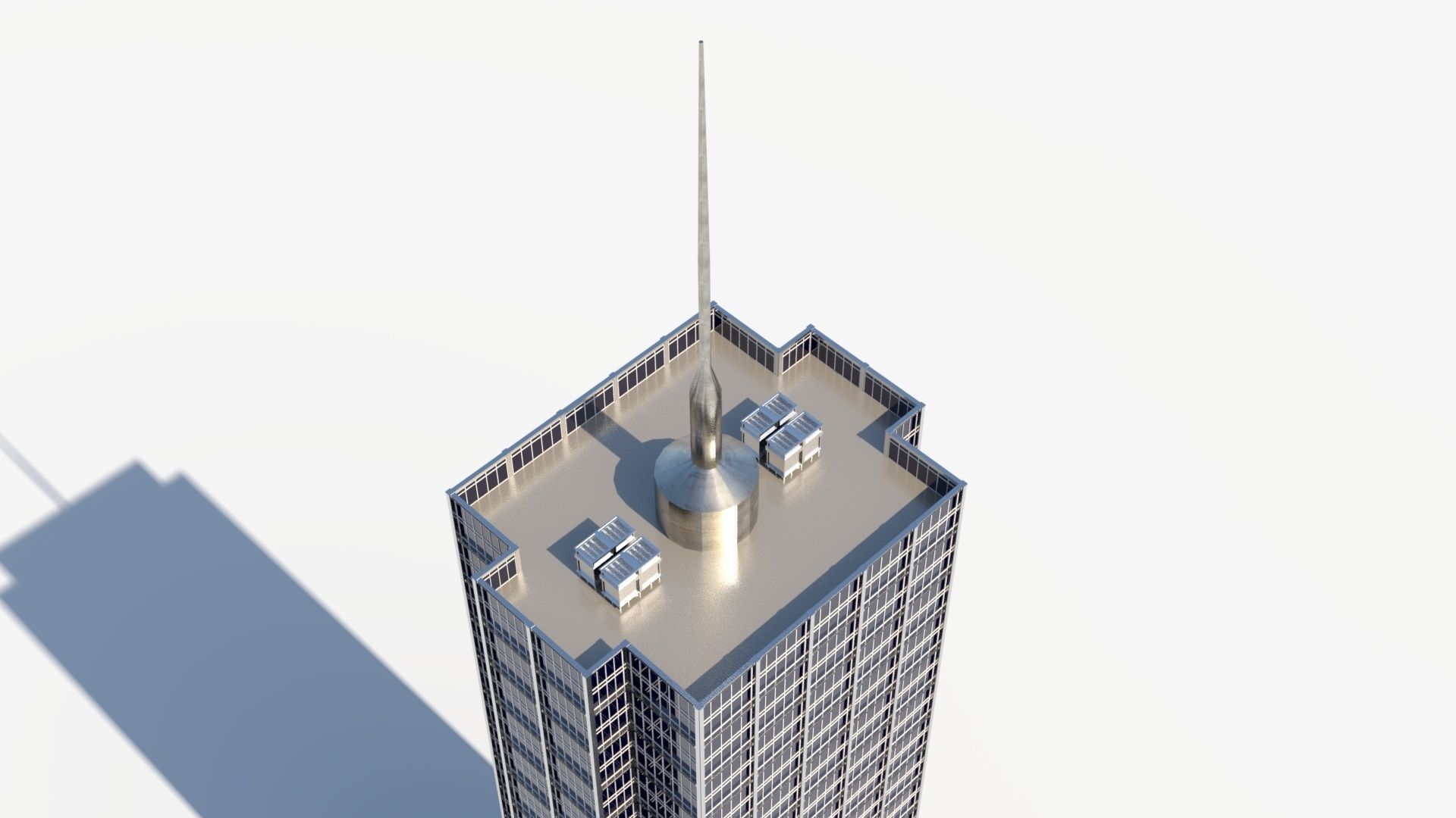 Skyscraper 5 Low-poly 3D model_1
