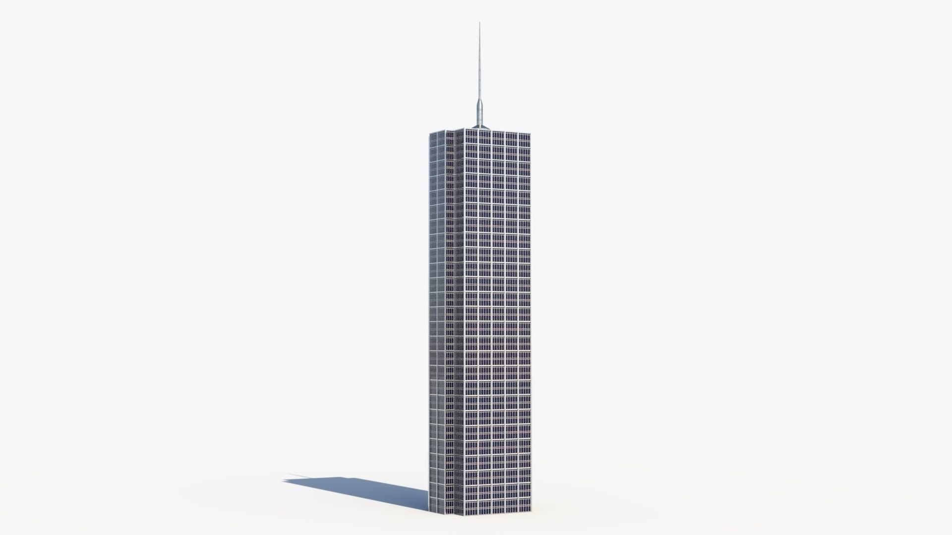 Skyscraper 5 Low-poly 3D model_5
