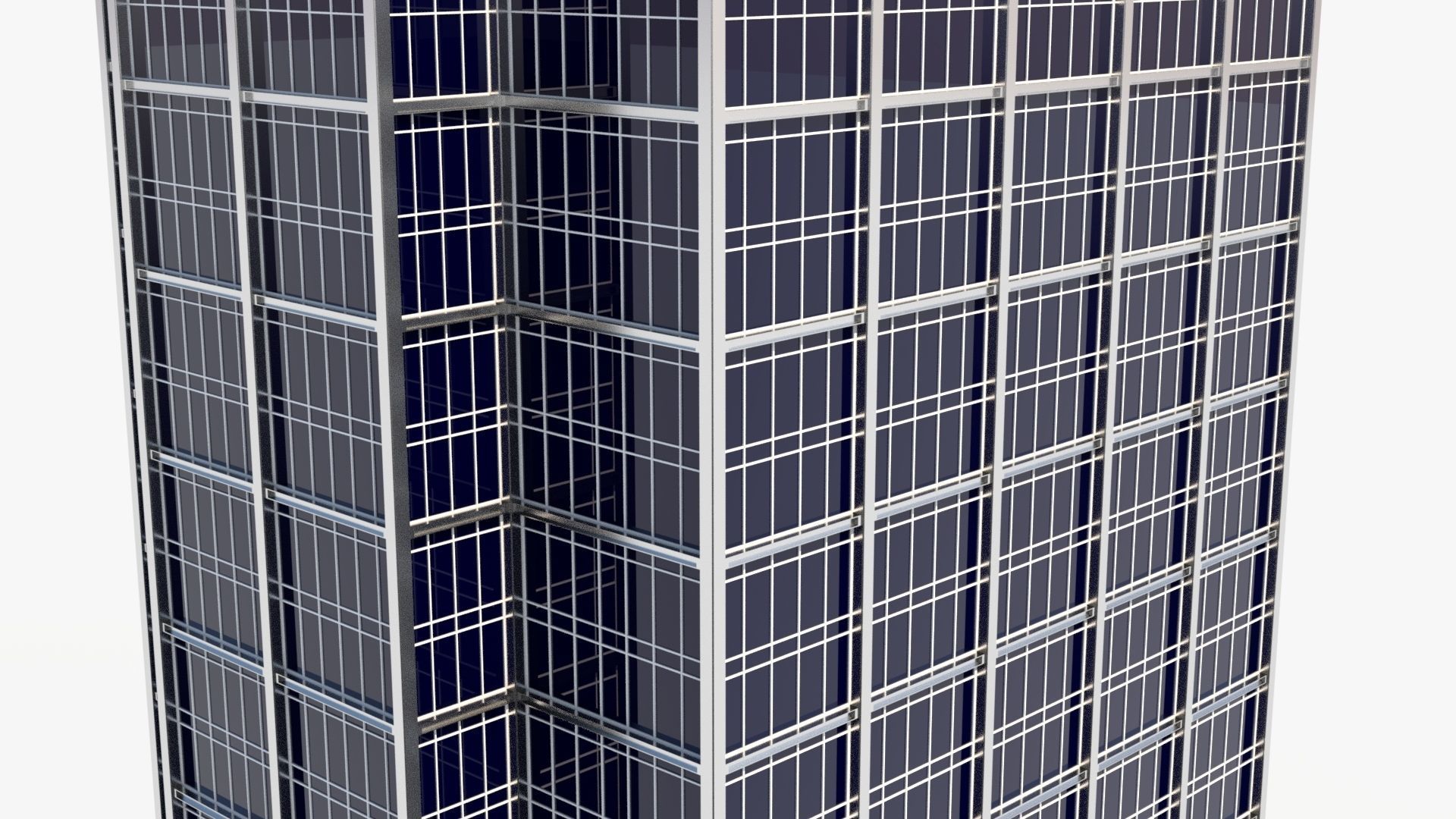 Skyscraper 5 Low-poly 3D model_2