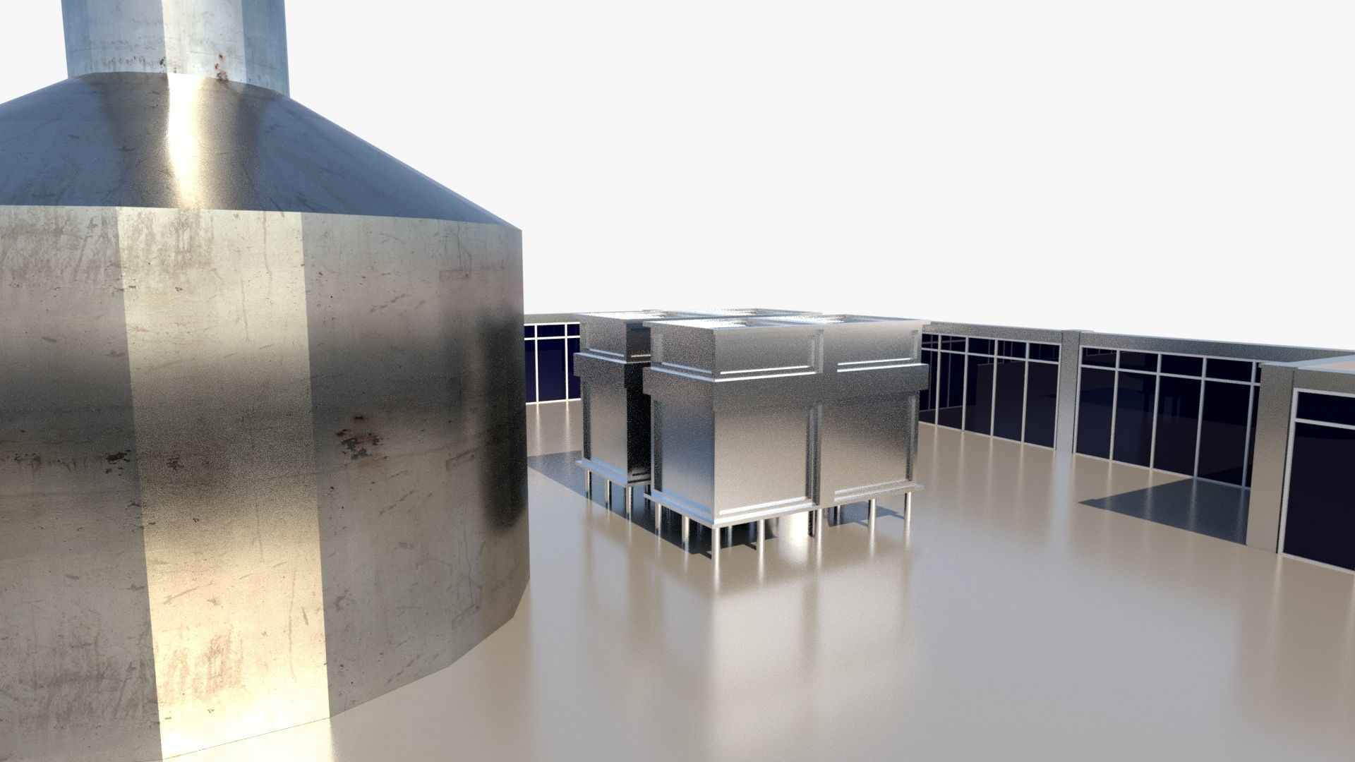 Skyscraper 5 Low-poly 3D model_3