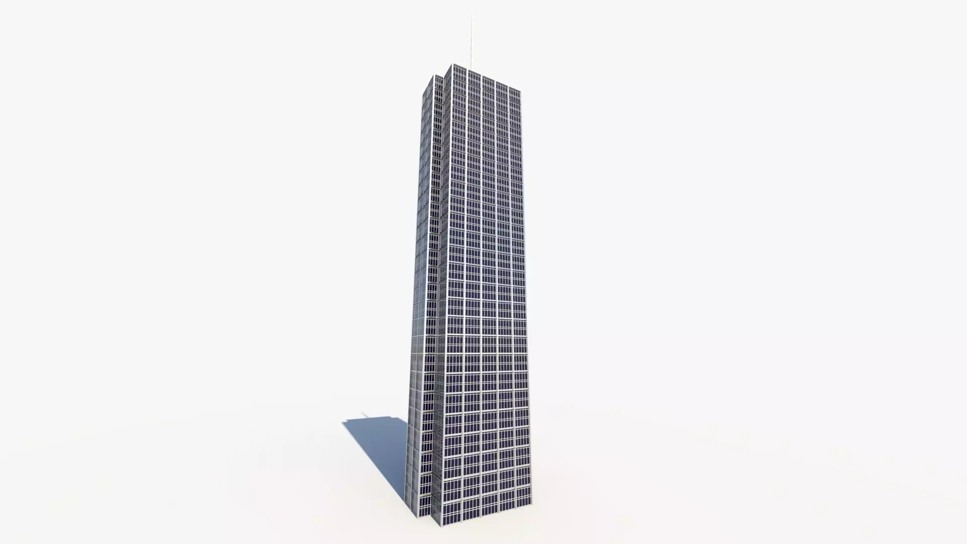 Skyscraper 5 Low-poly 3D model_0