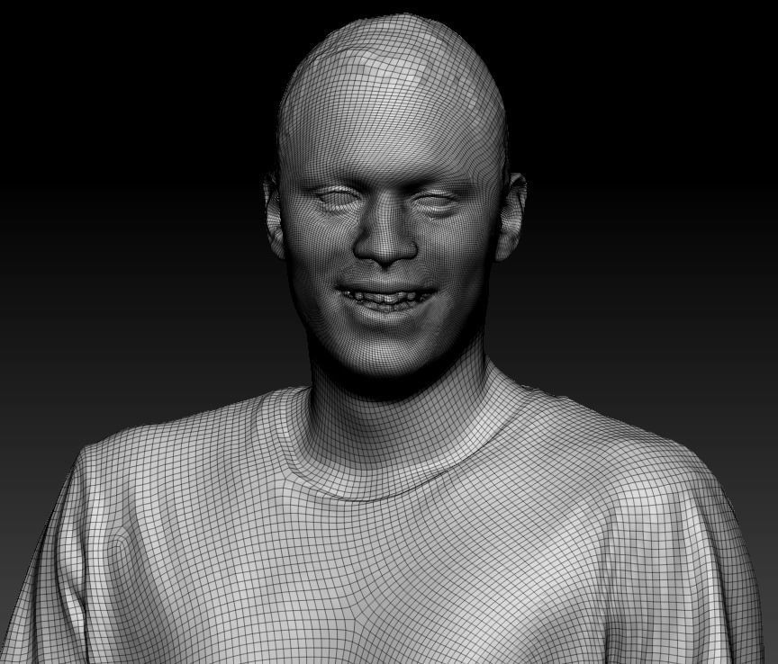 Man in casual walking 362 Low-poly 3D model_8