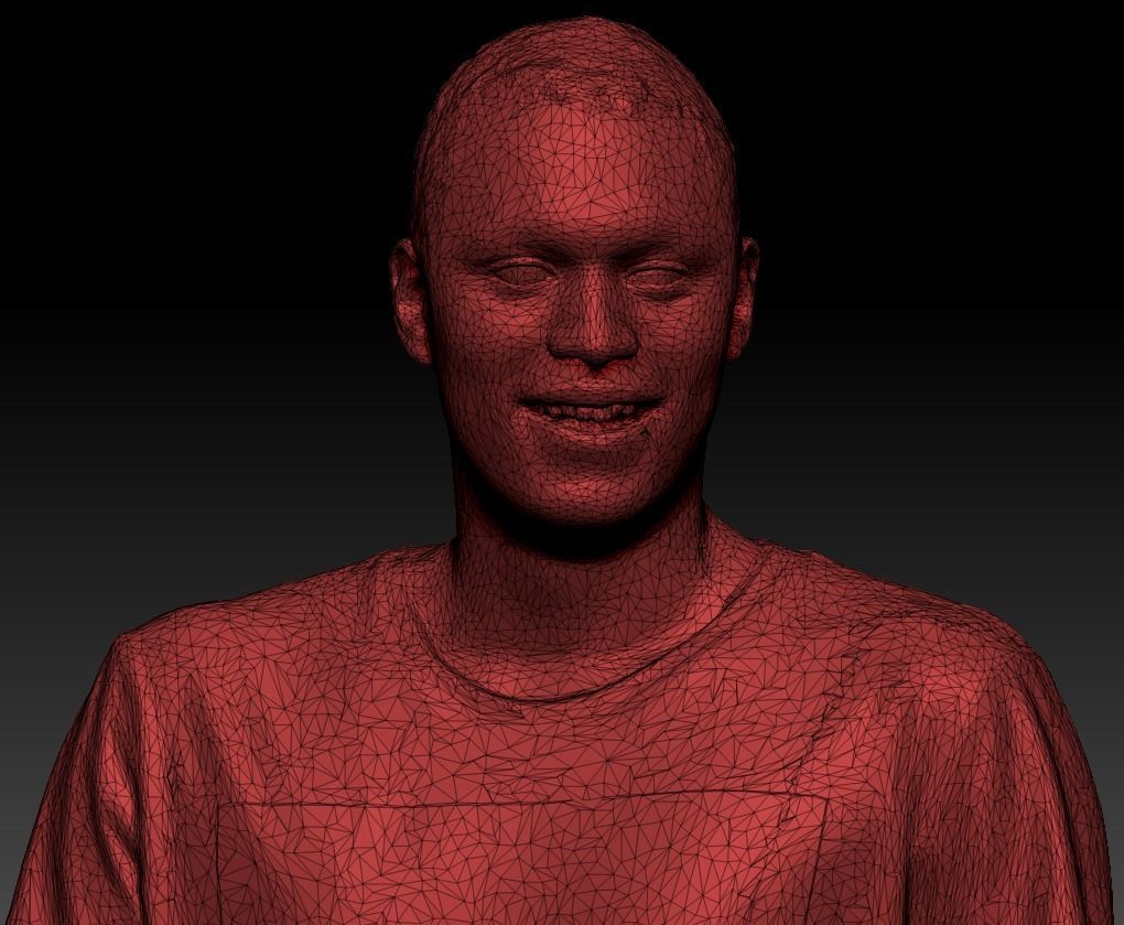 Man in casual walking 362 Low-poly 3D model_6