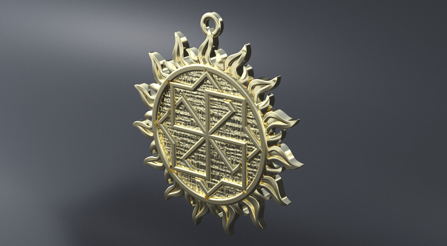 Ancient slavic nordic symbol 3D print or CNC model  3D print model_5
