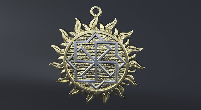 Ancient slavic nordic symbol 3D print or CNC model  3D print model