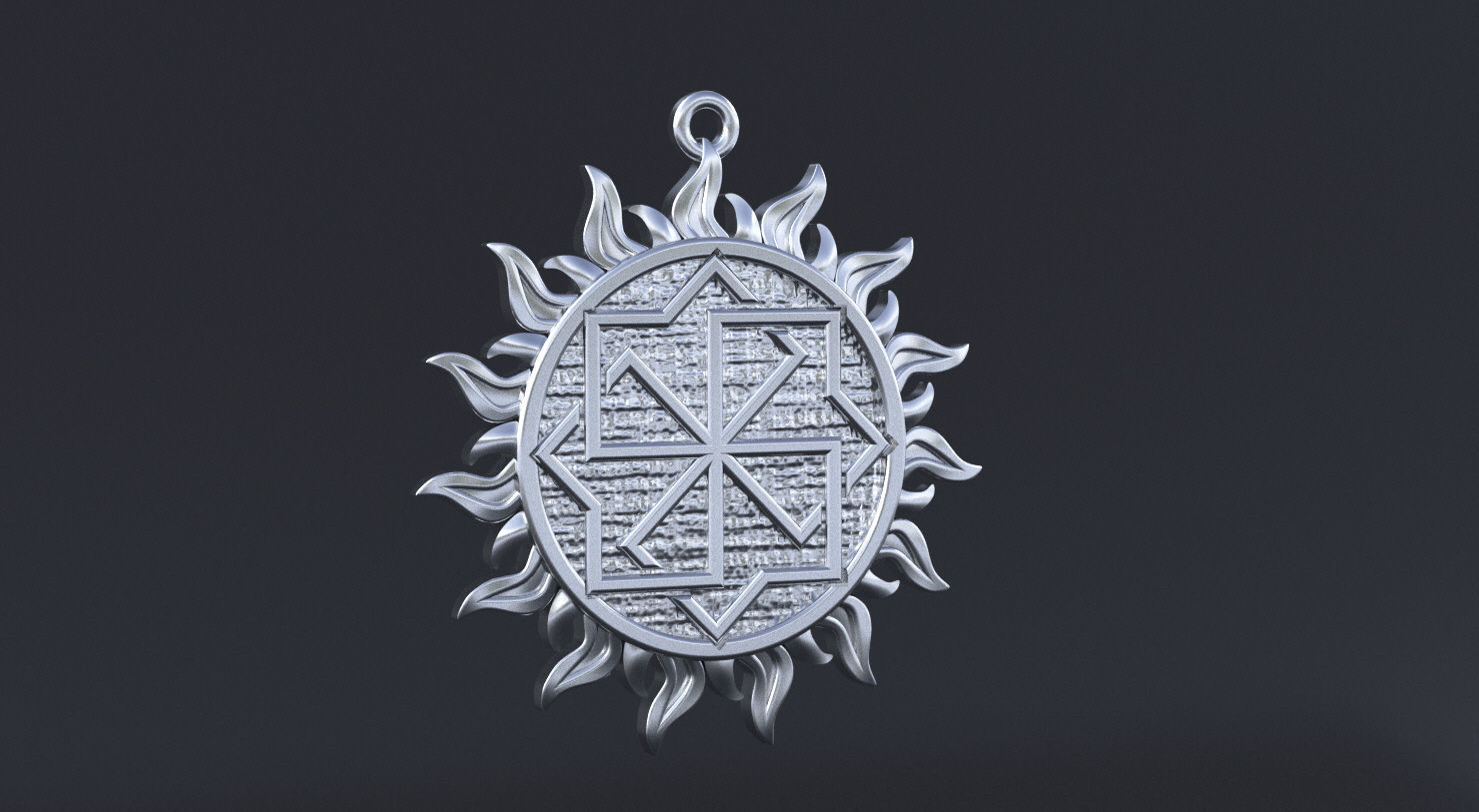 Ancient slavic nordic symbol 3D print or CNC model  3D print model_3