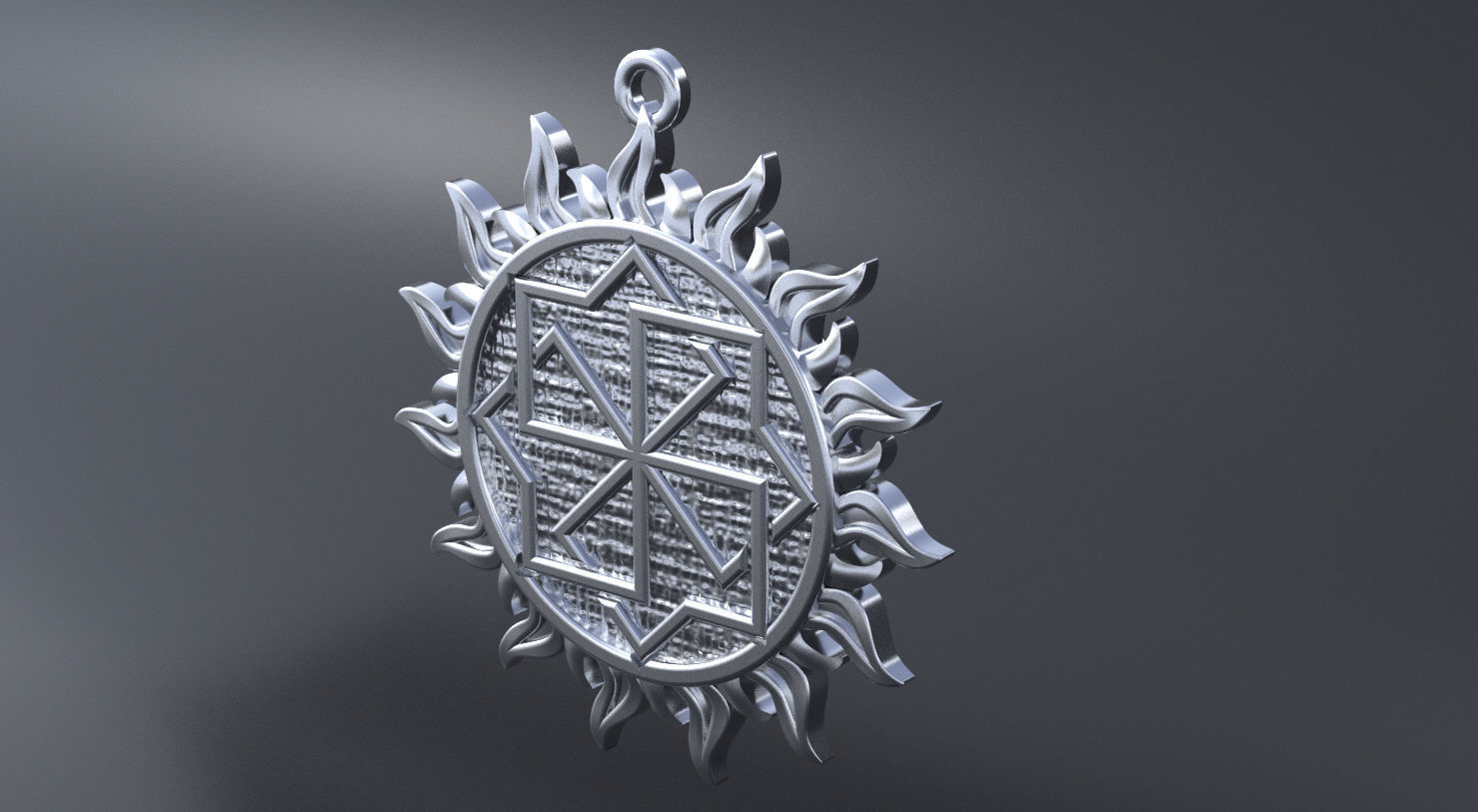 Ancient slavic nordic symbol 3D print or CNC model  3D print model_2