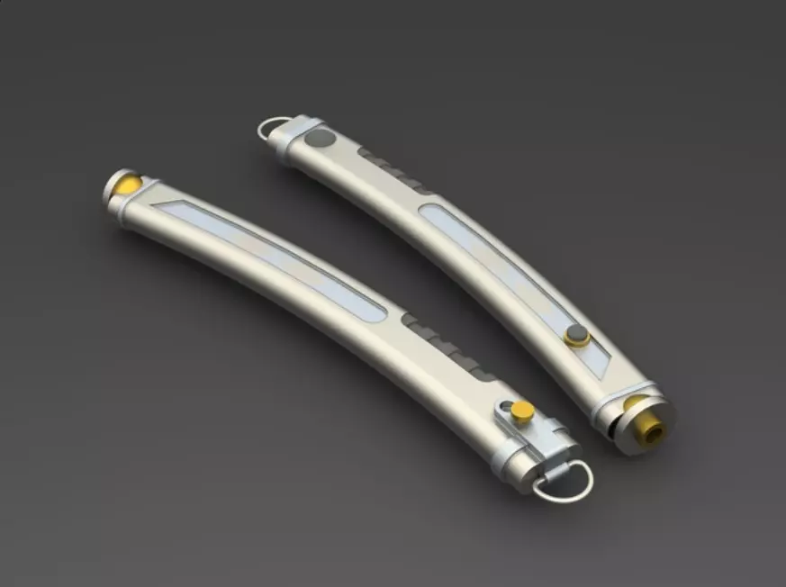 Ahsokas Lightsabers from Star Wars 3D print model_0