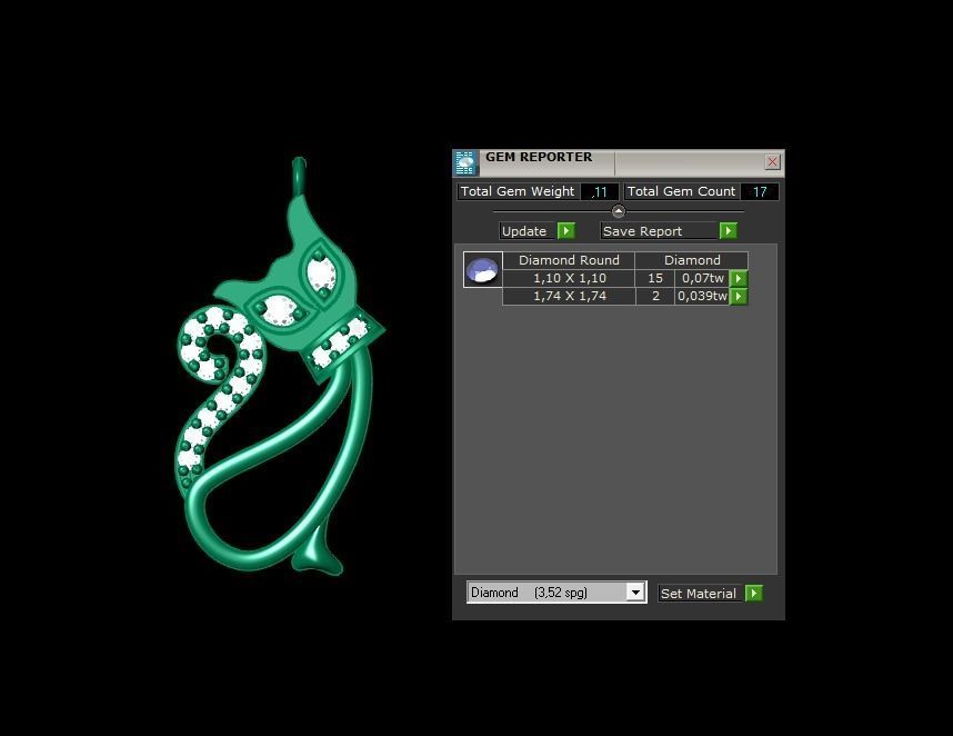 Pendant P197 3D Print Model 3D print model_1