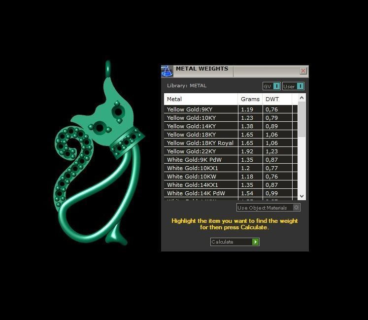 Pendant P197 3D Print Model 3D print model_3