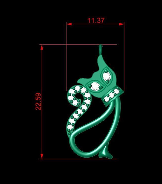 Pendant P197 3D Print Model 3D print model_2