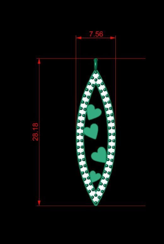 Pendant P198 3D Print Model 3D print model_2