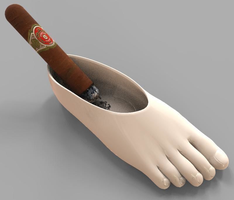 Ashtray foot 3D model_5