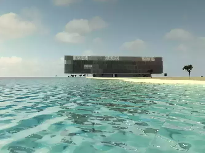 The box over the beach 