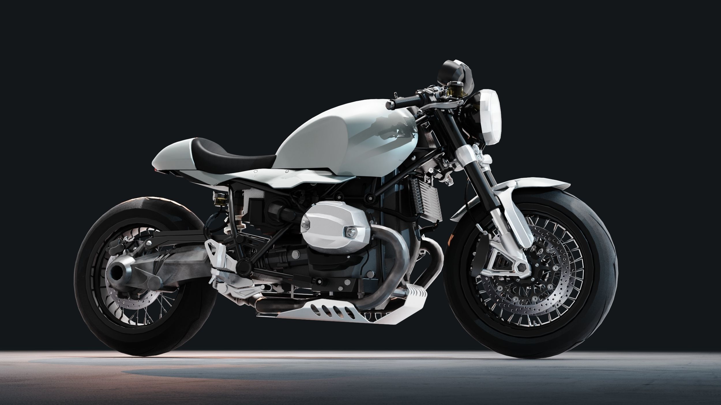 R9T Cafe Racer 3D model_10