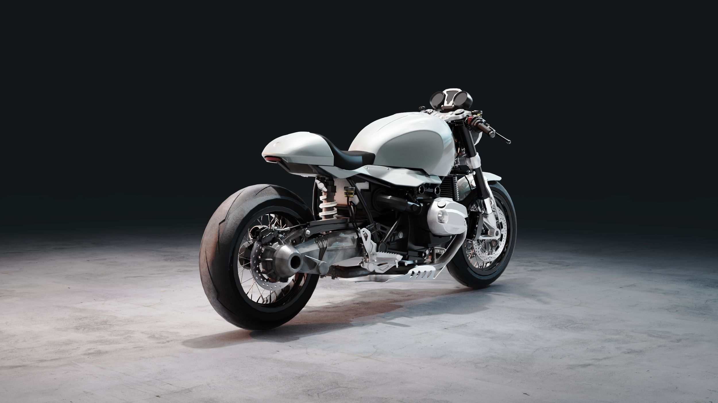 R9T Cafe Racer 3D model_4