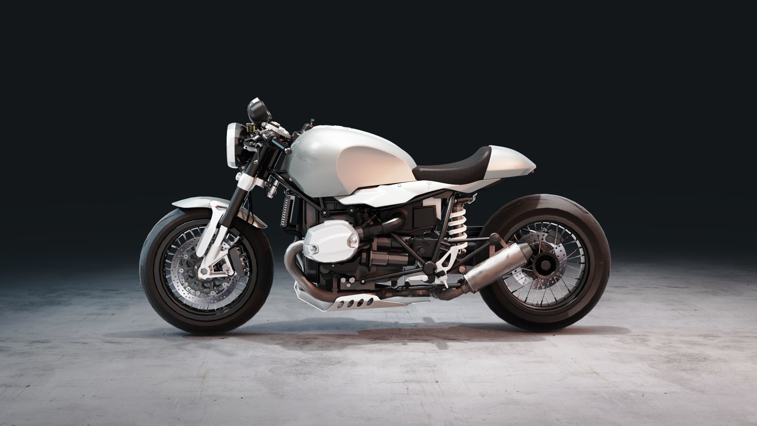 R9T Cafe Racer 3D model_1
