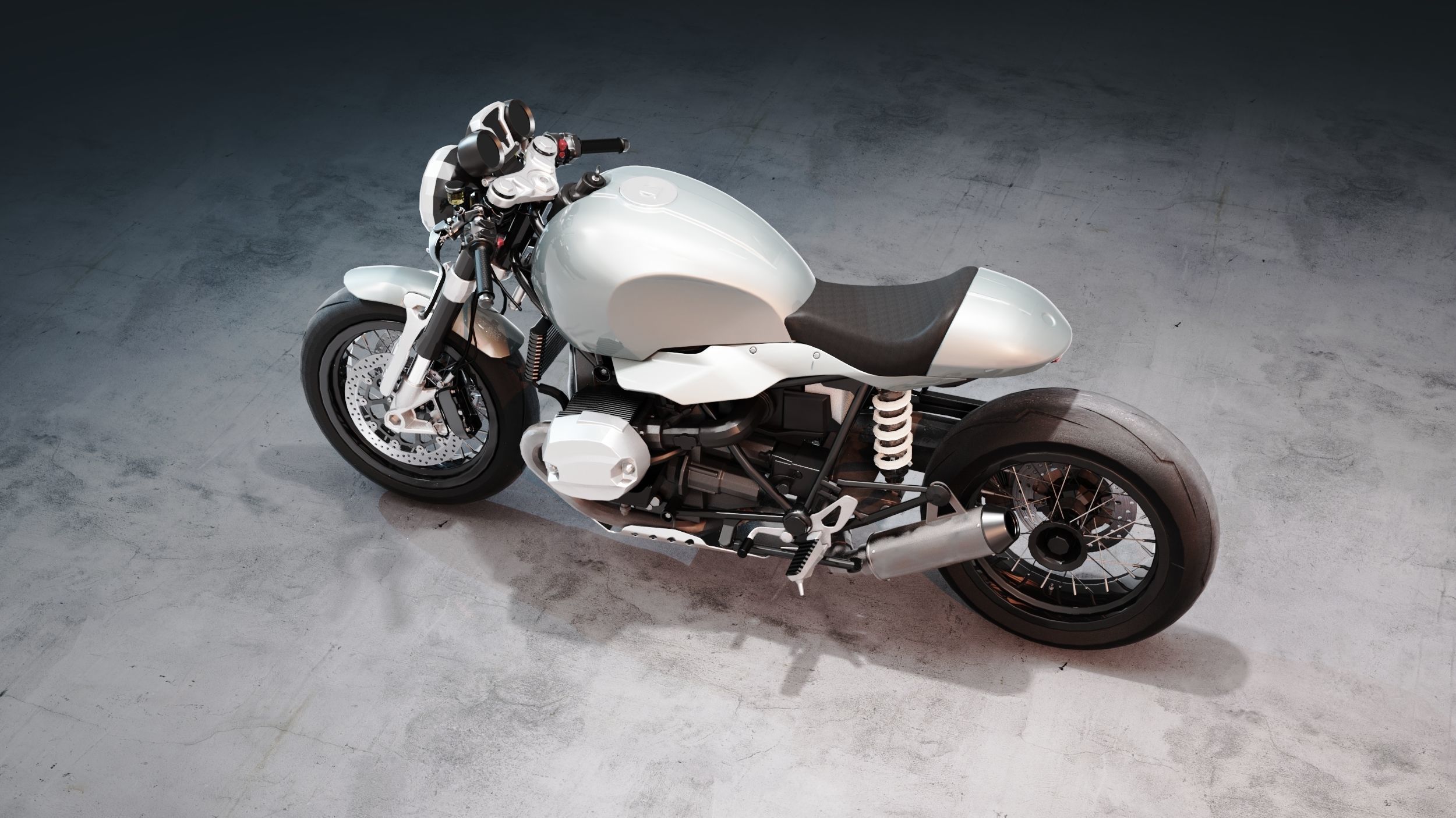 R9T Cafe Racer 3D model_9