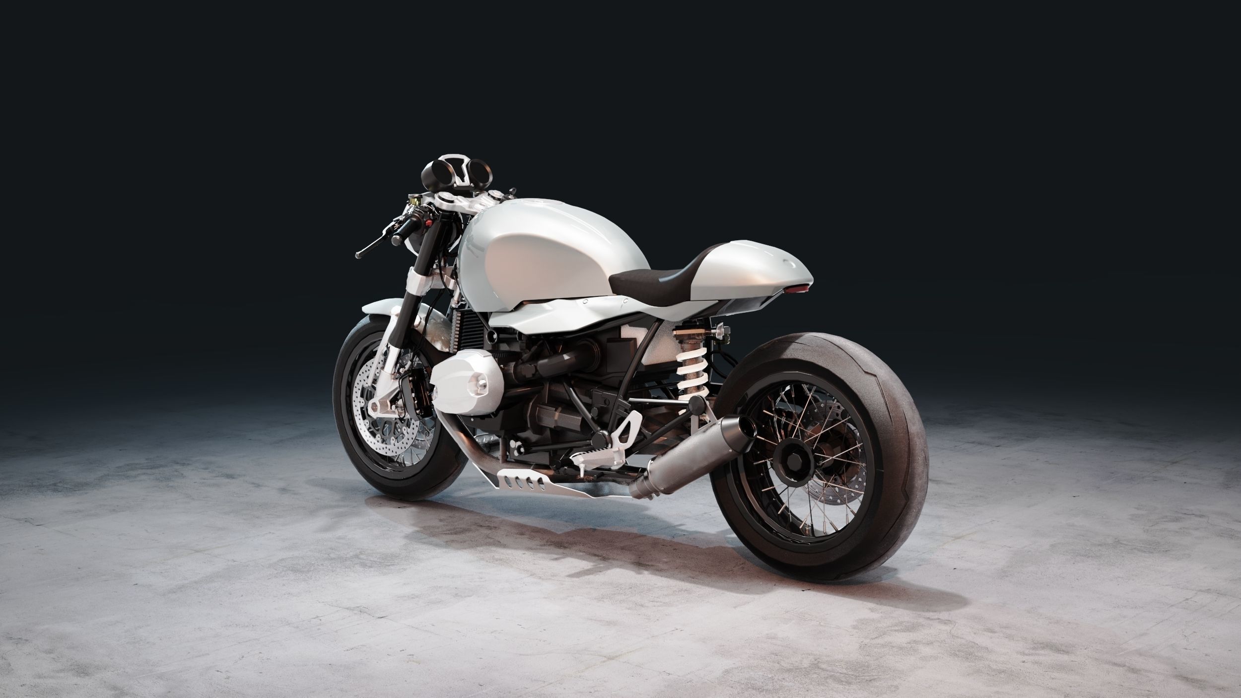 R9T Cafe Racer 3D model_2