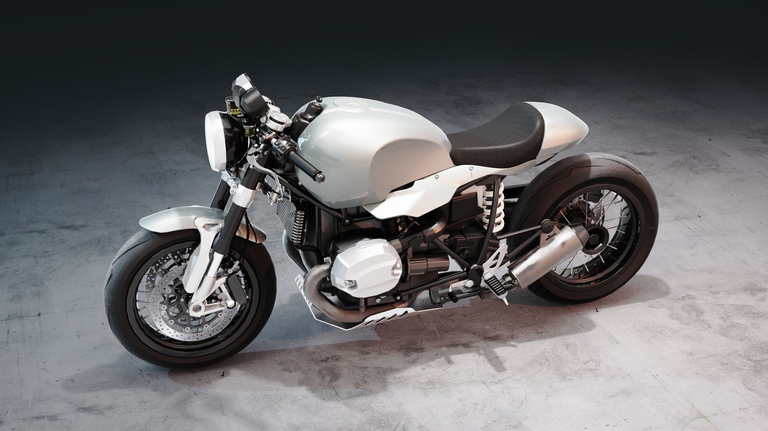 R9T Cafe Racer 3D model_8