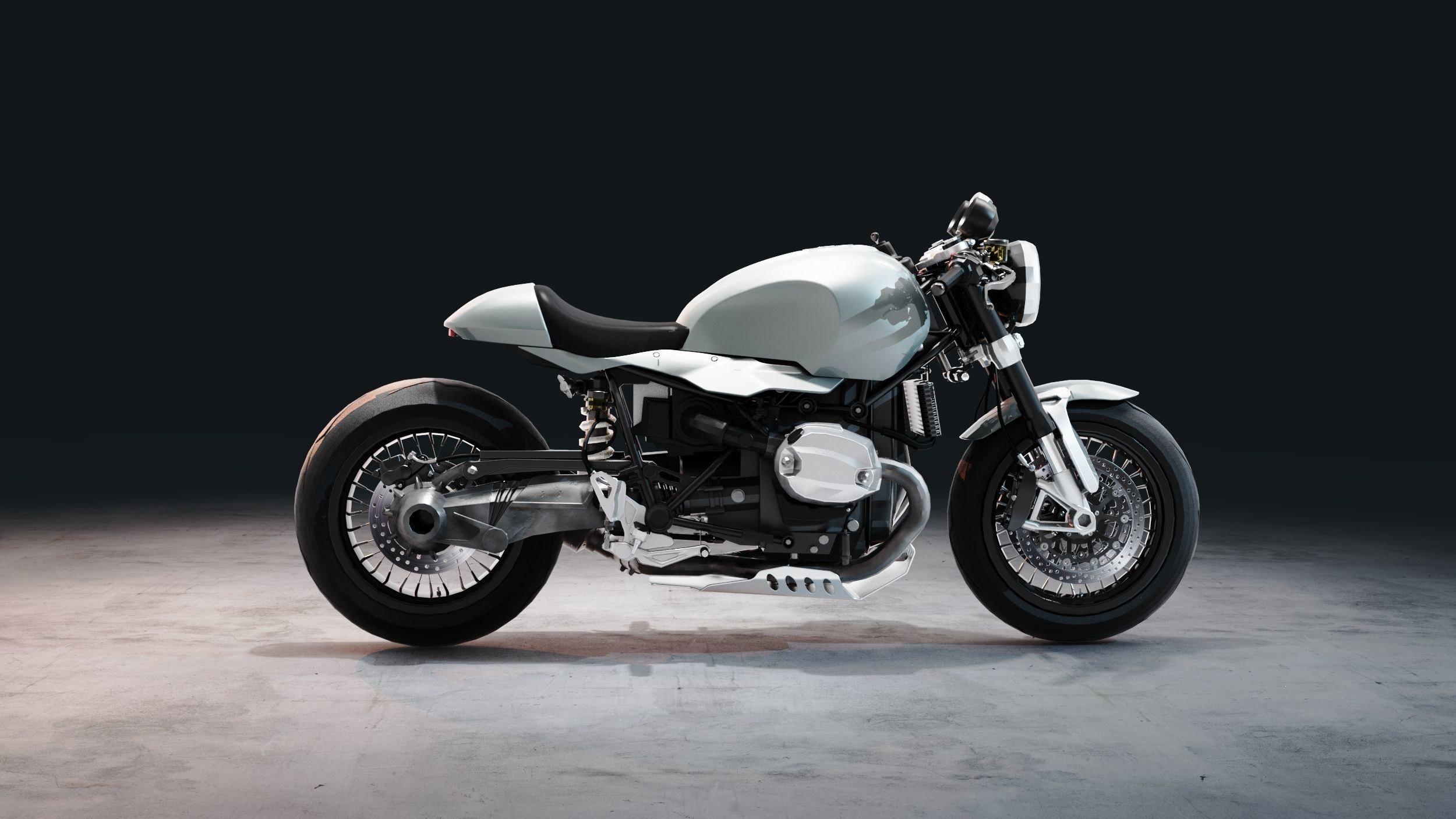 R9T Cafe Racer 3D model_5