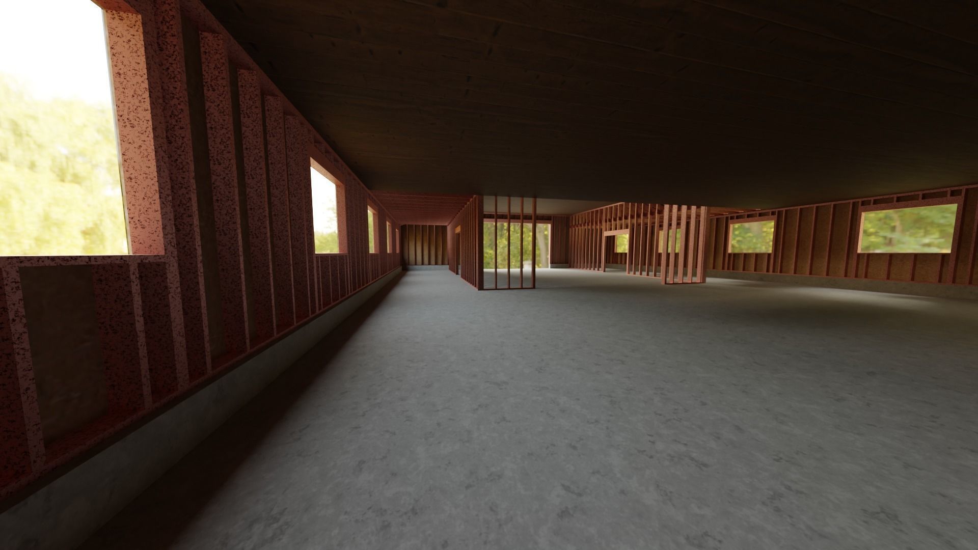 Barn Cottage Low-poly 3D model_4