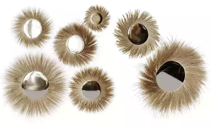 Mirror In A Straw Frame