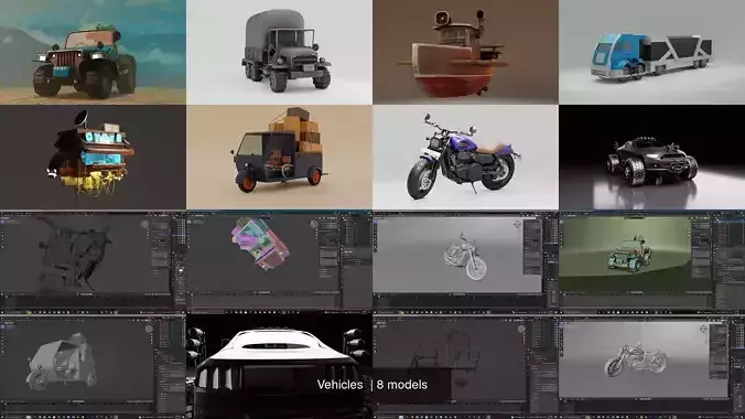 Vehicles  3D Model Collection