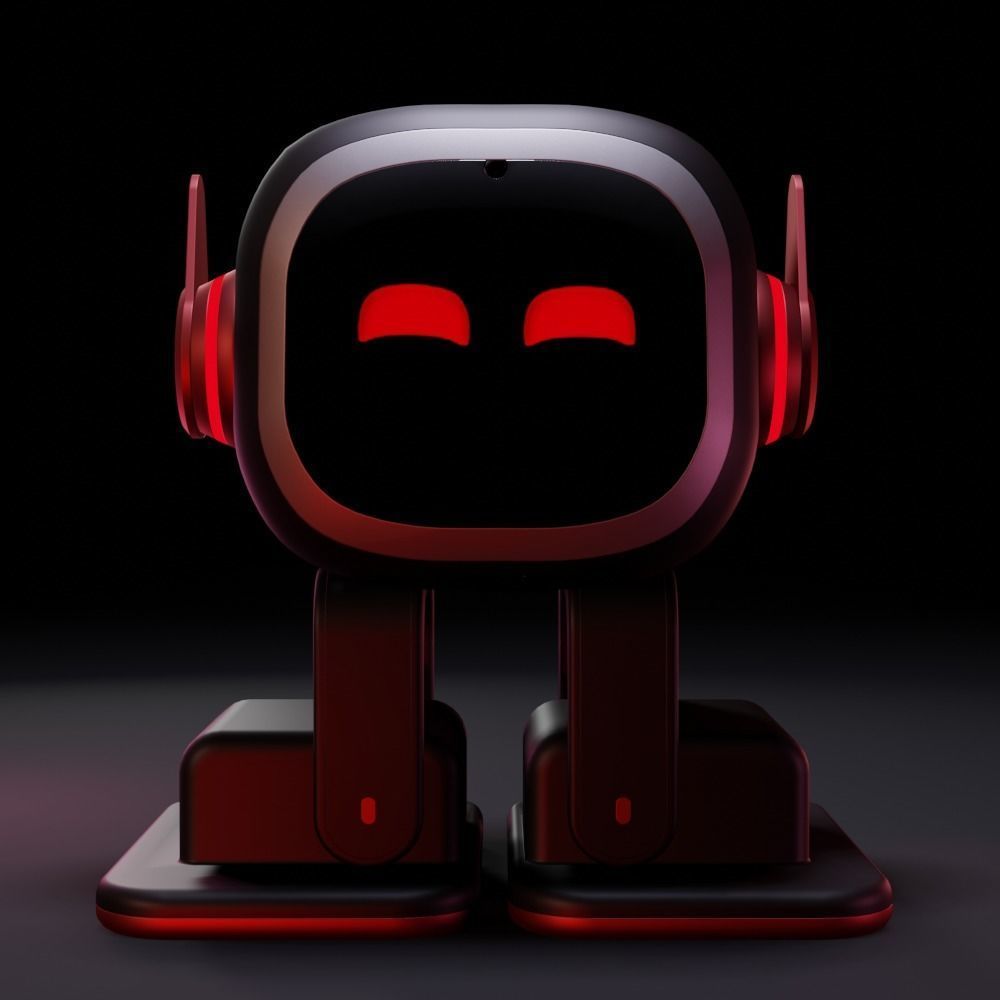 Robot Emo Low-poly 3D model_3