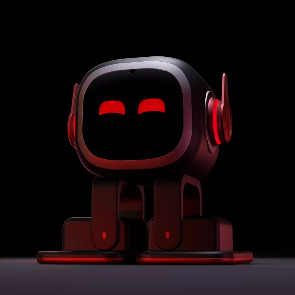 Robot Emo Low-poly 3D model_0