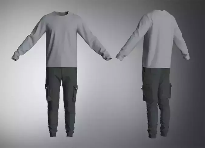 outfit - cargo pants and t-shirt