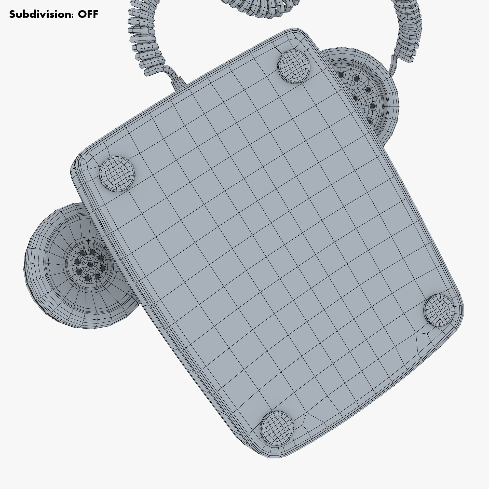 Retro Telephone M 2 3D model_28