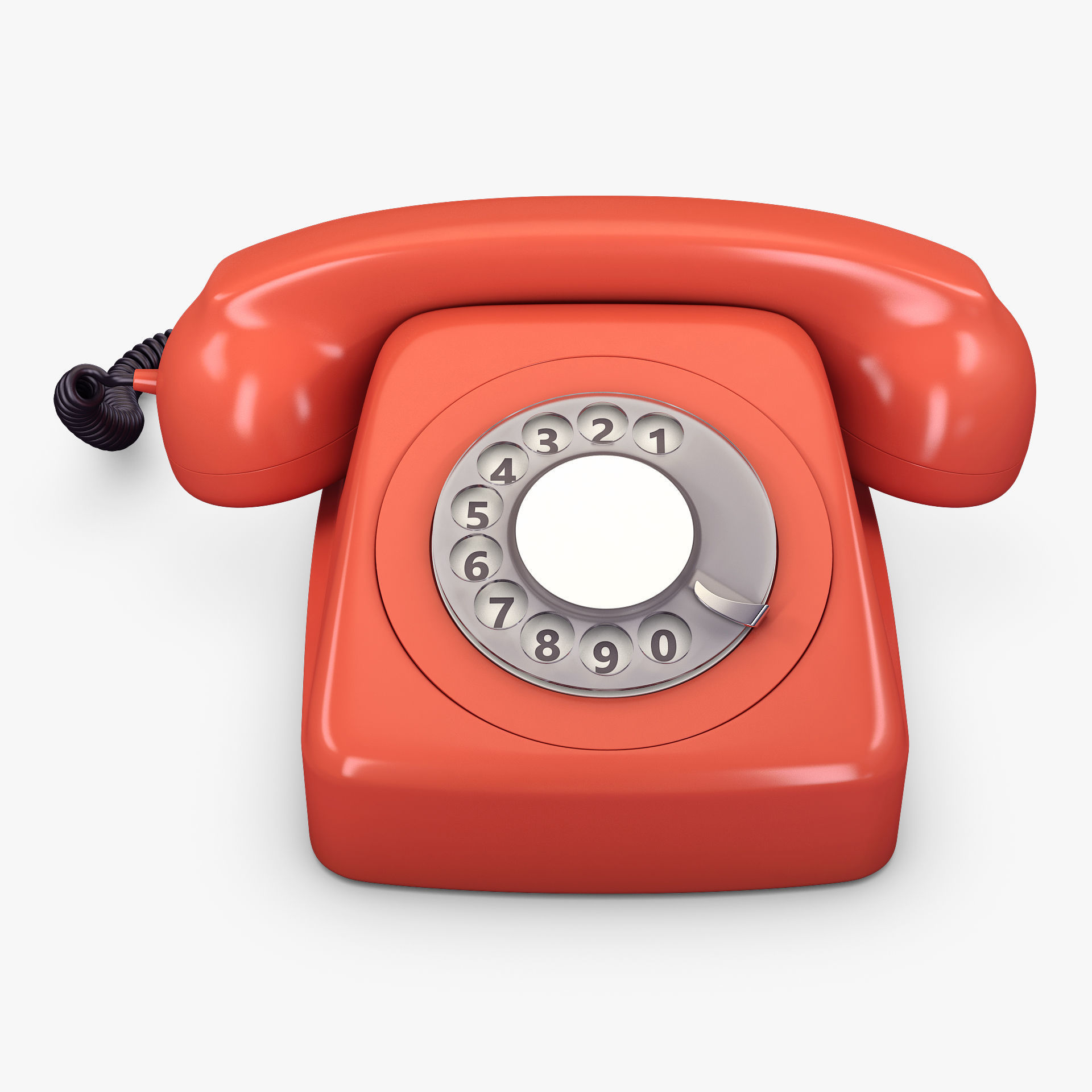 Retro Telephone M 2 3D model_5